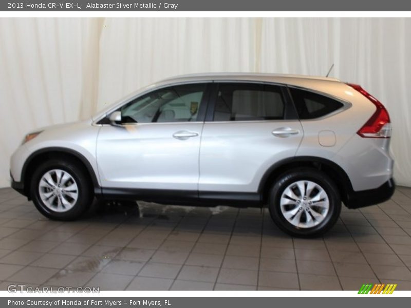 Alabaster Silver Metallic / Gray 2013 Honda CR-V EX-L