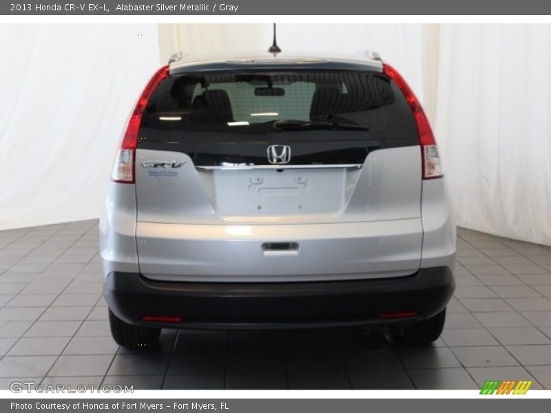 Alabaster Silver Metallic / Gray 2013 Honda CR-V EX-L