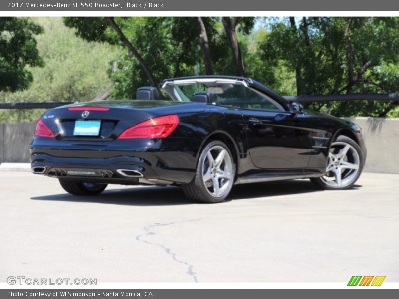 Black / Black 2017 Mercedes-Benz SL 550 Roadster