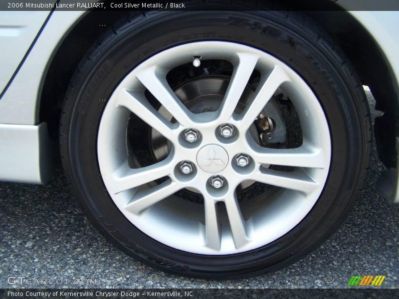 Cool Silver Metallic / Black 2006 Mitsubishi Lancer RALLIART