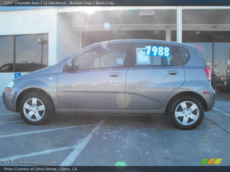 Medium Gray / Black/Gray 2007 Chevrolet Aveo 5 LS Hatchback