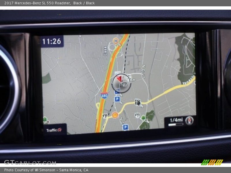 Navigation of 2017 SL 550 Roadster