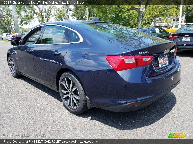 Blue Velvet Metallic / Jet Black 2017 Chevrolet Malibu LT