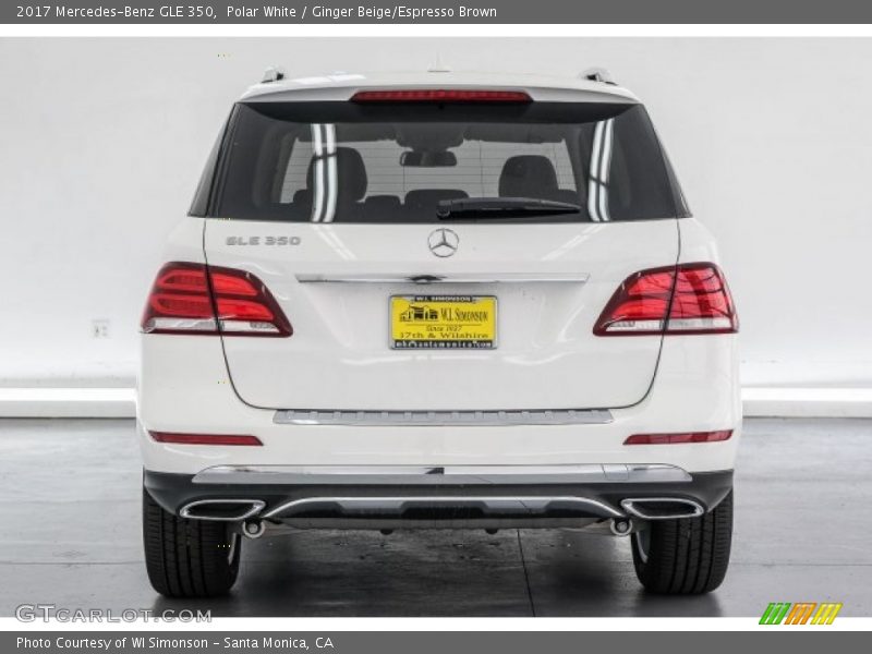 Polar White / Ginger Beige/Espresso Brown 2017 Mercedes-Benz GLE 350