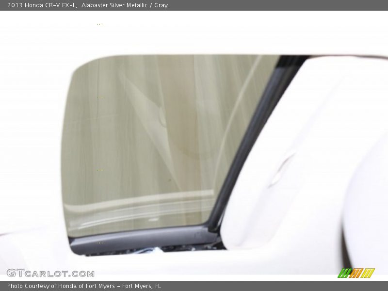 Alabaster Silver Metallic / Gray 2013 Honda CR-V EX-L