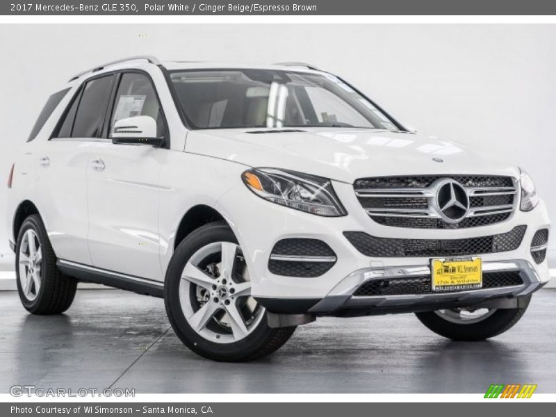 Polar White / Ginger Beige/Espresso Brown 2017 Mercedes-Benz GLE 350