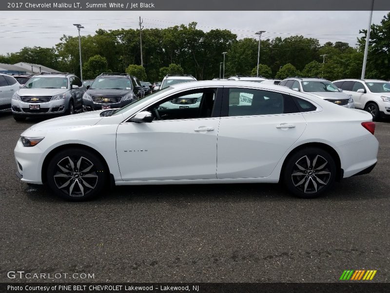 Summit White / Jet Black 2017 Chevrolet Malibu LT
