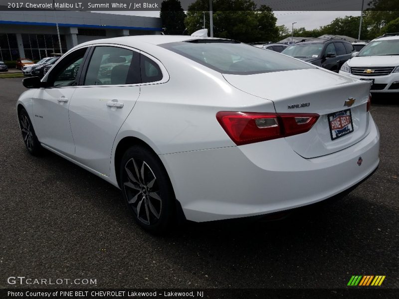 Summit White / Jet Black 2017 Chevrolet Malibu LT