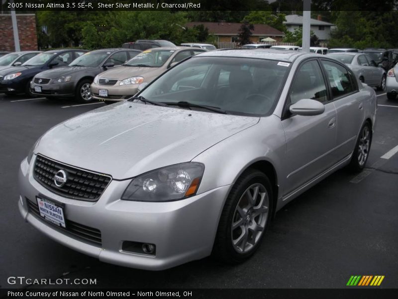 Sheer Silver Metallic / Charcoal/Red 2005 Nissan Altima 3.5 SE-R