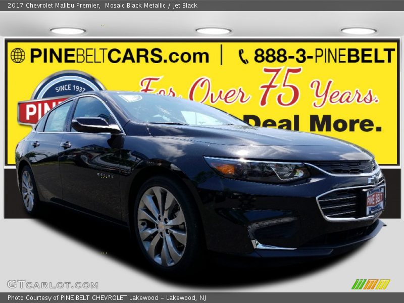 Mosaic Black Metallic / Jet Black 2017 Chevrolet Malibu Premier