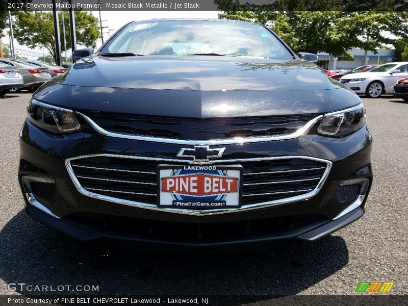 Mosaic Black Metallic / Jet Black 2017 Chevrolet Malibu Premier