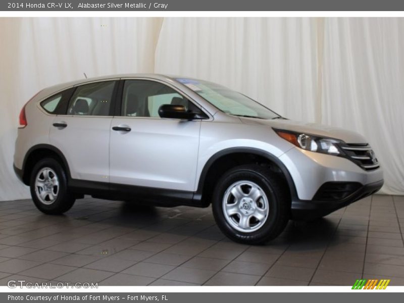 Alabaster Silver Metallic / Gray 2014 Honda CR-V LX