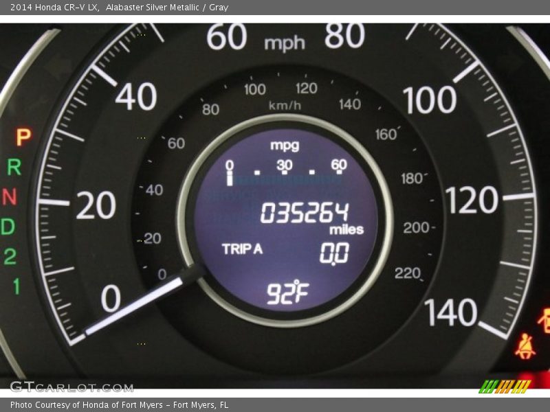 Alabaster Silver Metallic / Gray 2014 Honda CR-V LX