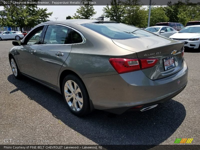 Pepperdust Metallic / Jet Black 2017 Chevrolet Malibu Premier