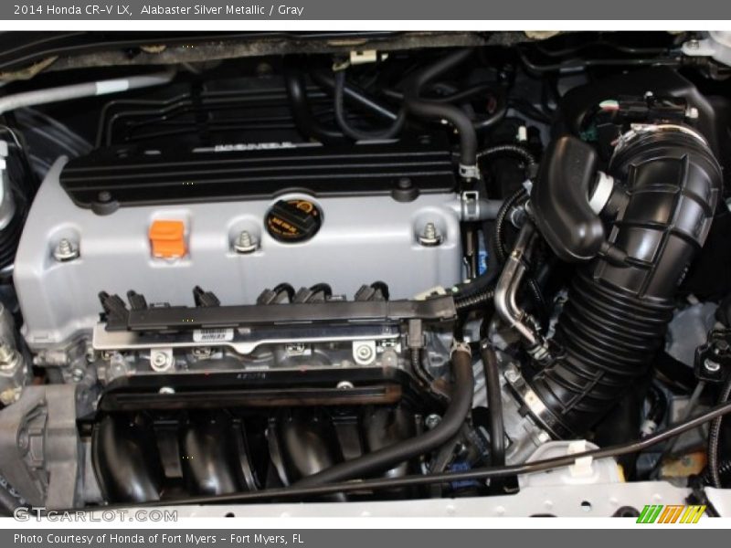 Alabaster Silver Metallic / Gray 2014 Honda CR-V LX