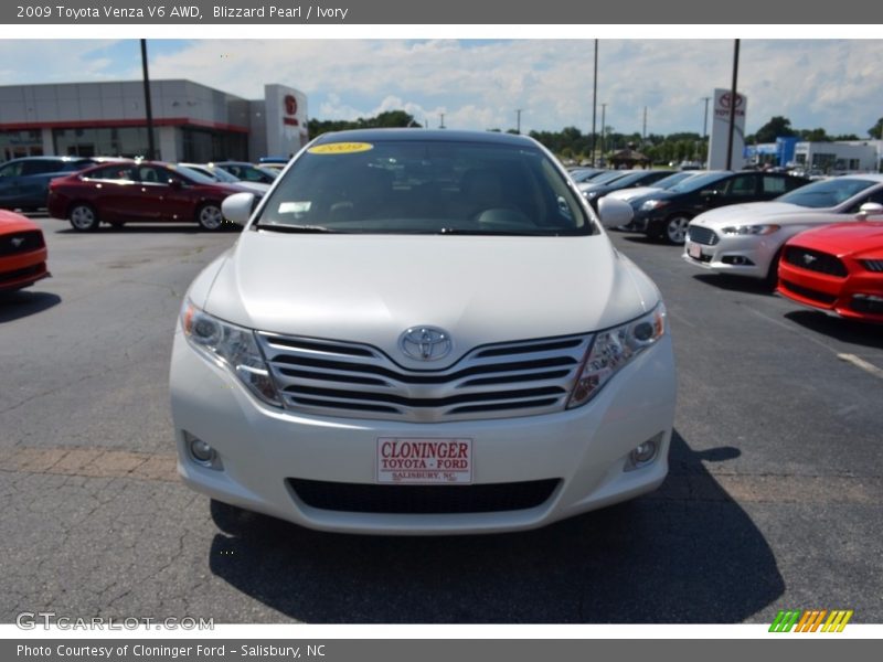 Blizzard Pearl / Ivory 2009 Toyota Venza V6 AWD