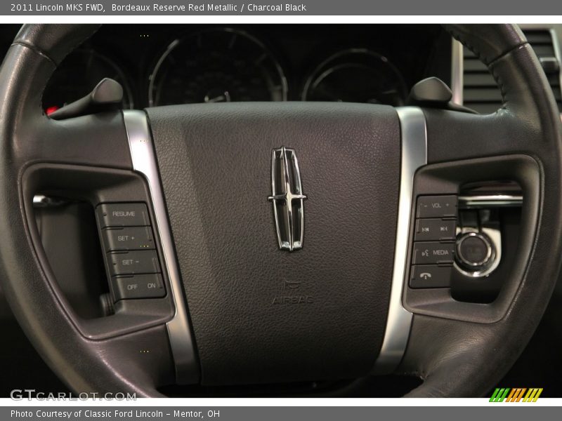 Bordeaux Reserve Red Metallic / Charcoal Black 2011 Lincoln MKS FWD