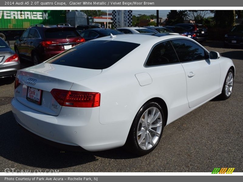 Glacier White Metallic / Velvet Beige/Moor Brown 2014 Audi A5 2.0T quattro Coupe