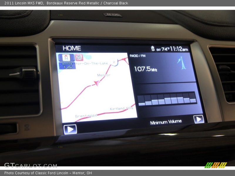 Bordeaux Reserve Red Metallic / Charcoal Black 2011 Lincoln MKS FWD