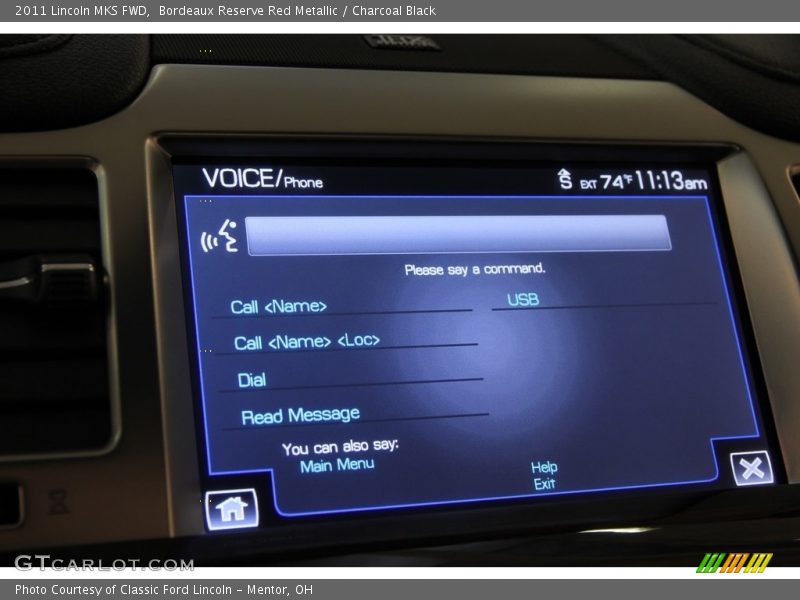 Bordeaux Reserve Red Metallic / Charcoal Black 2011 Lincoln MKS FWD