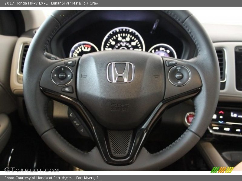 Lunar Silver Metallic / Gray 2017 Honda HR-V EX-L