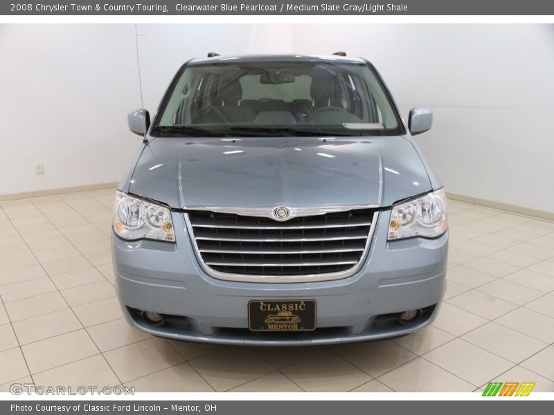 Clearwater Blue Pearlcoat / Medium Slate Gray/Light Shale 2008 Chrysler Town & Country Touring