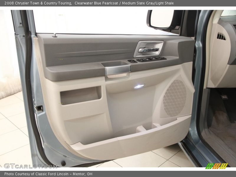 Clearwater Blue Pearlcoat / Medium Slate Gray/Light Shale 2008 Chrysler Town & Country Touring