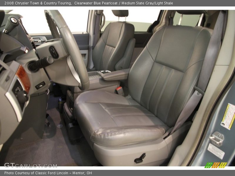 Clearwater Blue Pearlcoat / Medium Slate Gray/Light Shale 2008 Chrysler Town & Country Touring