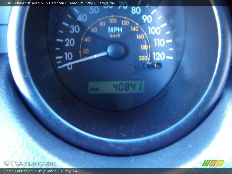Medium Gray / Black/Gray 2007 Chevrolet Aveo 5 LS Hatchback