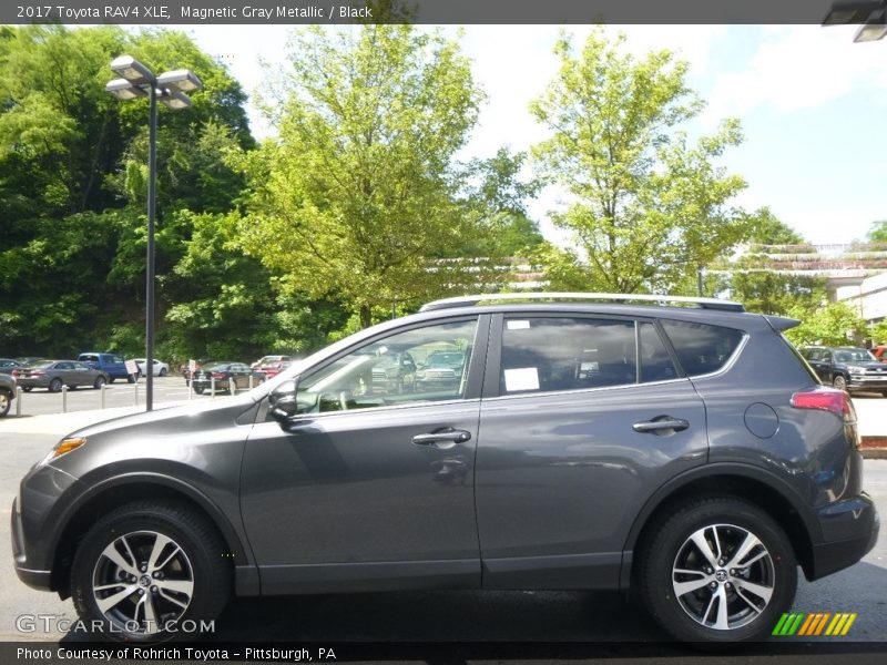 Magnetic Gray Metallic / Black 2017 Toyota RAV4 XLE