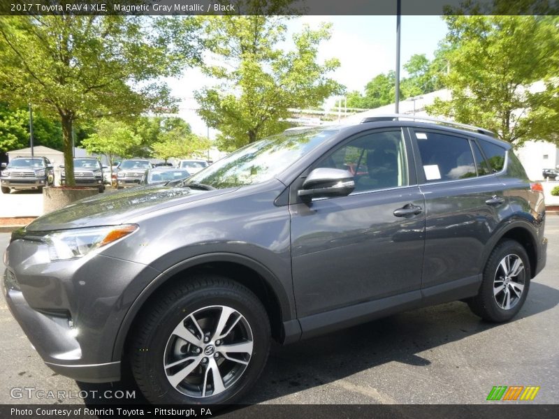 Magnetic Gray Metallic / Black 2017 Toyota RAV4 XLE