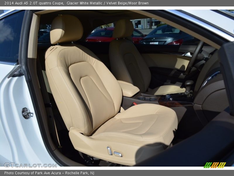 Glacier White Metallic / Velvet Beige/Moor Brown 2014 Audi A5 2.0T quattro Coupe