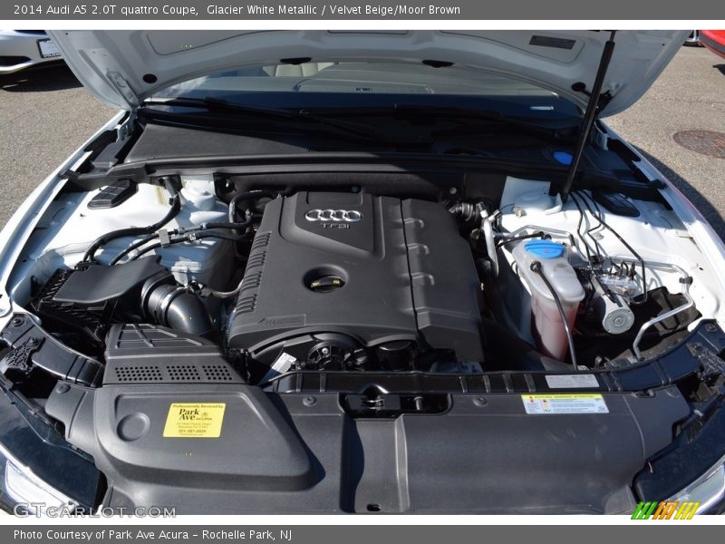 Glacier White Metallic / Velvet Beige/Moor Brown 2014 Audi A5 2.0T quattro Coupe