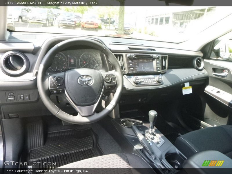 Magnetic Gray Metallic / Black 2017 Toyota RAV4 XLE