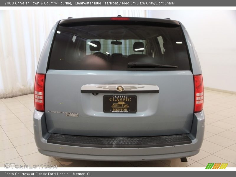 Clearwater Blue Pearlcoat / Medium Slate Gray/Light Shale 2008 Chrysler Town & Country Touring