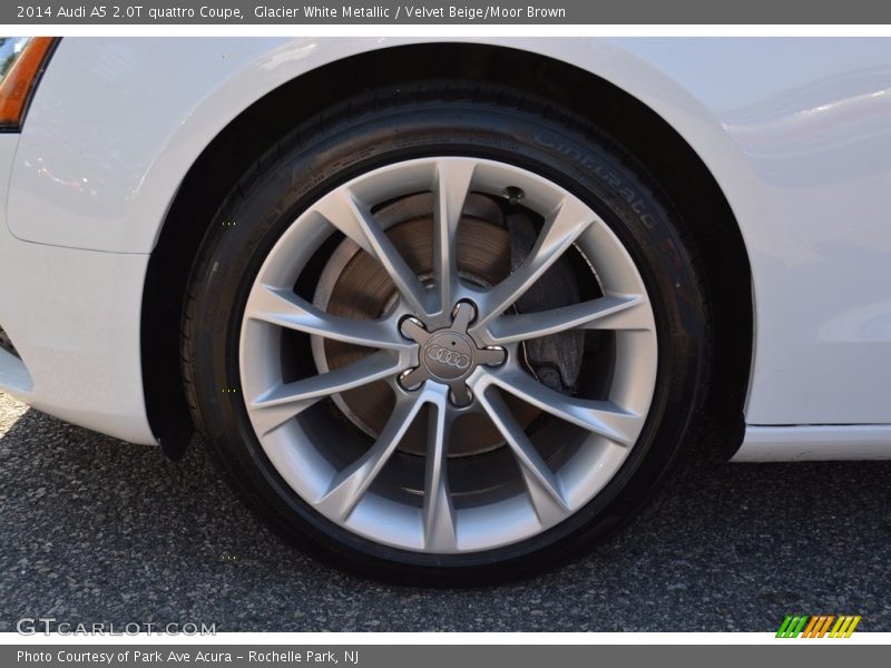 Glacier White Metallic / Velvet Beige/Moor Brown 2014 Audi A5 2.0T quattro Coupe