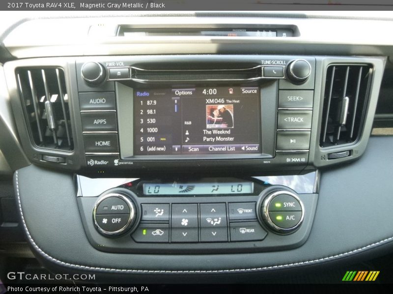 Magnetic Gray Metallic / Black 2017 Toyota RAV4 XLE