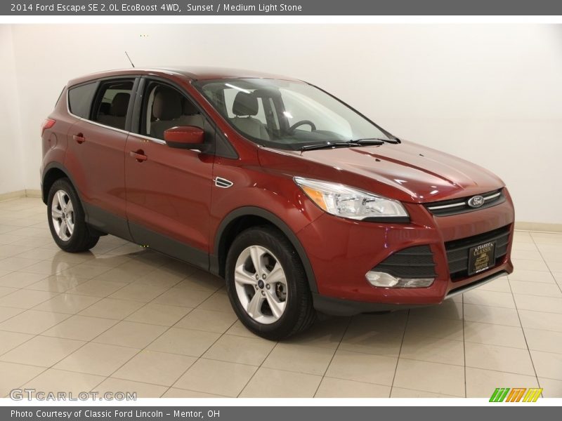 Sunset / Medium Light Stone 2014 Ford Escape SE 2.0L EcoBoost 4WD