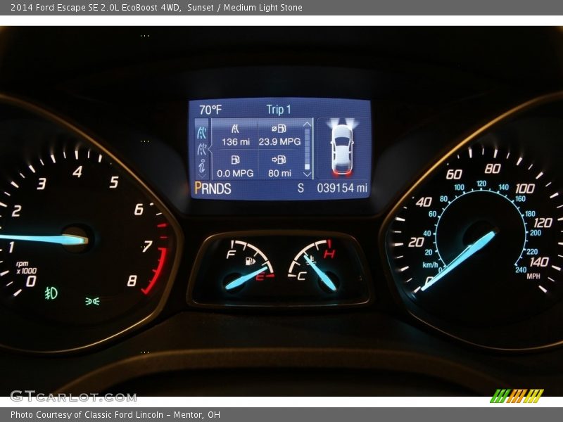 Sunset / Medium Light Stone 2014 Ford Escape SE 2.0L EcoBoost 4WD