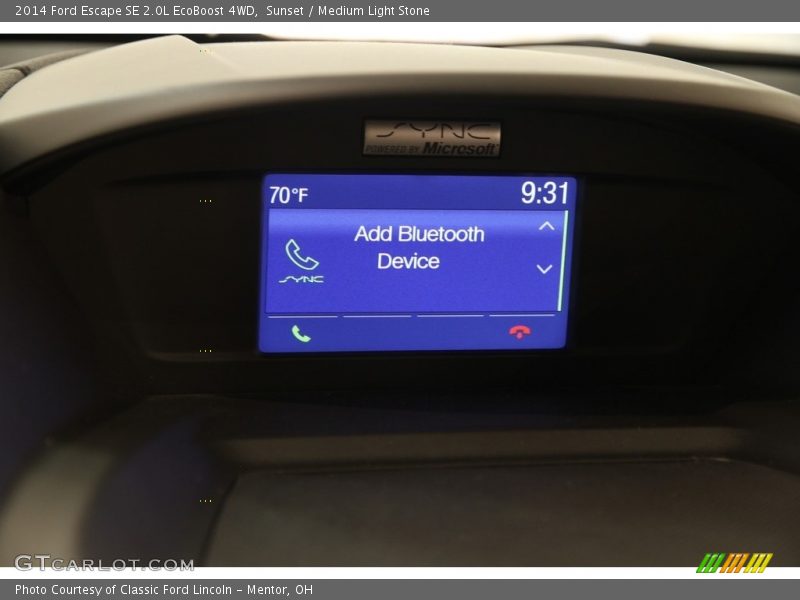 Sunset / Medium Light Stone 2014 Ford Escape SE 2.0L EcoBoost 4WD