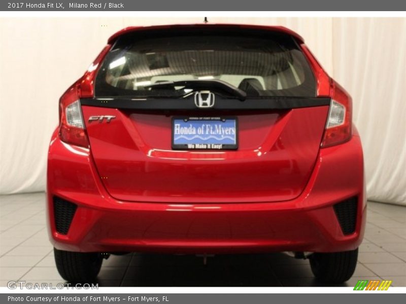 Milano Red / Black 2017 Honda Fit LX
