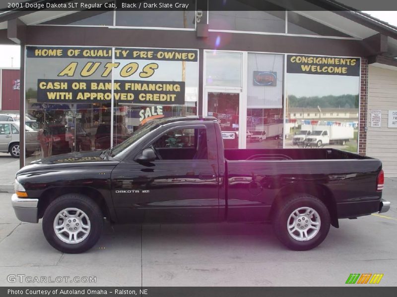 Black / Dark Slate Gray 2001 Dodge Dakota SLT Regular Cab
