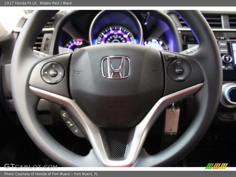 Milano Red / Black 2017 Honda Fit LX