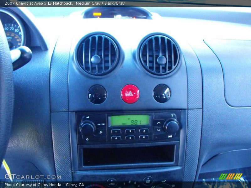 Medium Gray / Black/Gray 2007 Chevrolet Aveo 5 LS Hatchback