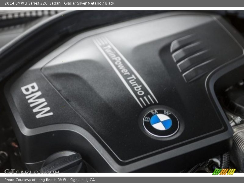 Glacier Silver Metallic / Black 2014 BMW 3 Series 320i Sedan