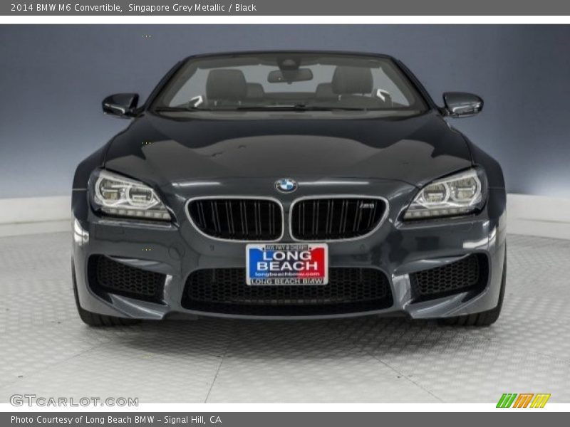 Singapore Grey Metallic / Black 2014 BMW M6 Convertible