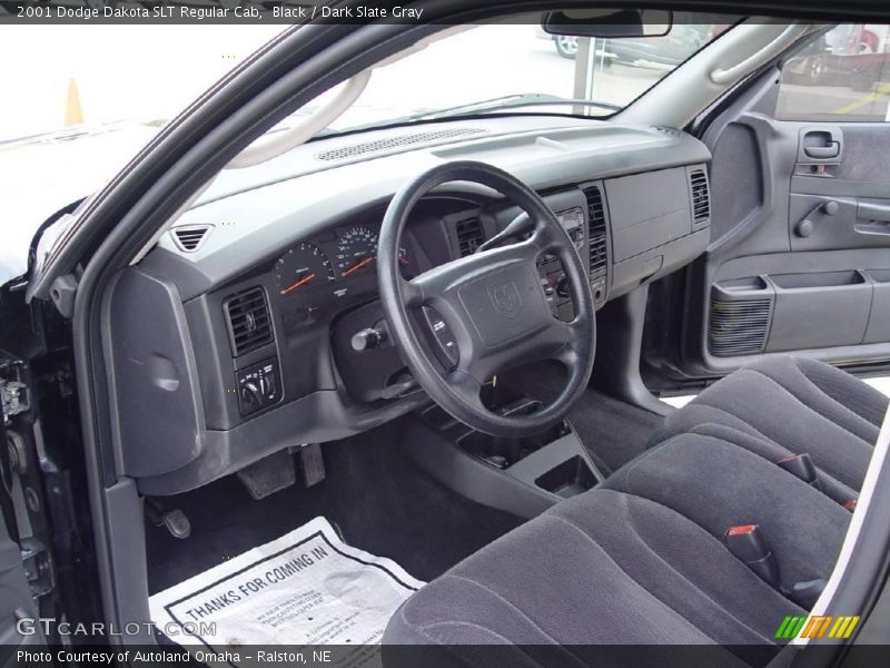 Black / Dark Slate Gray 2001 Dodge Dakota SLT Regular Cab