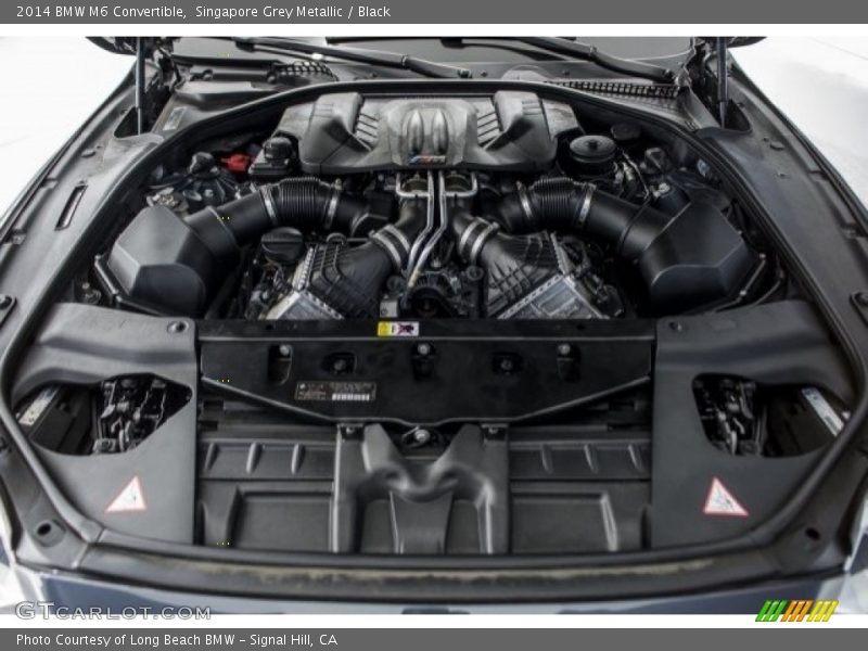 Singapore Grey Metallic / Black 2014 BMW M6 Convertible