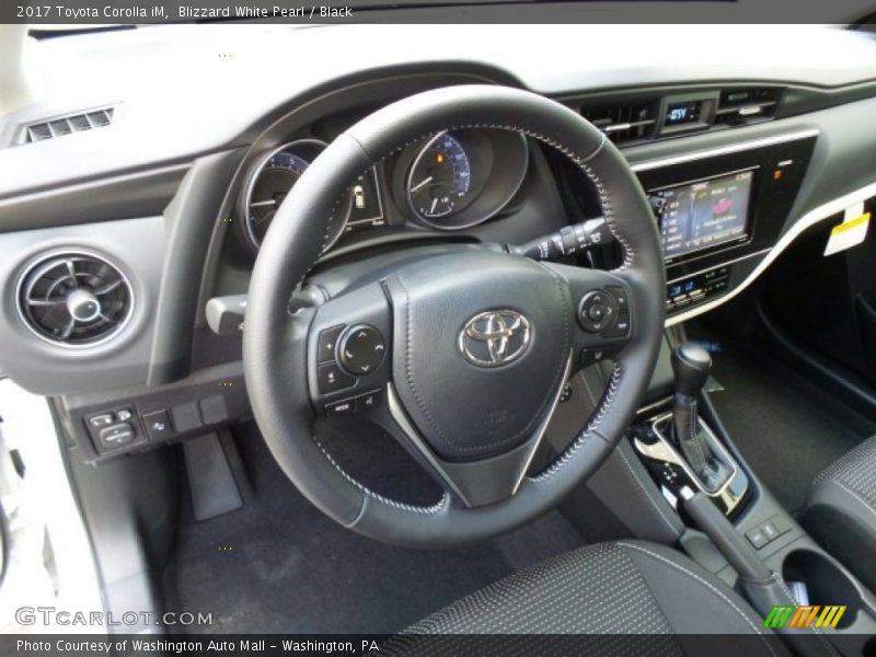 Blizzard White Pearl / Black 2017 Toyota Corolla iM