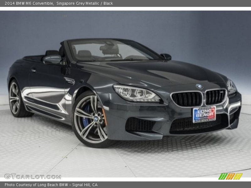 Singapore Grey Metallic / Black 2014 BMW M6 Convertible